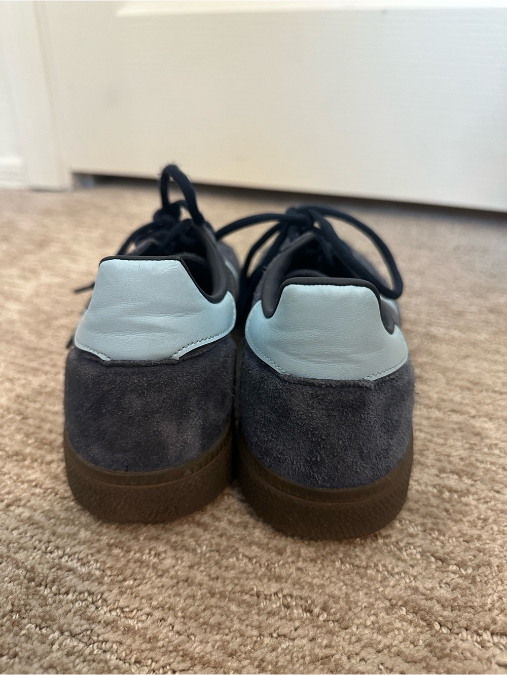 Adidas Spezial Suede Sneakers – Navy with Light Blue Stripes - Picture 4 of 5